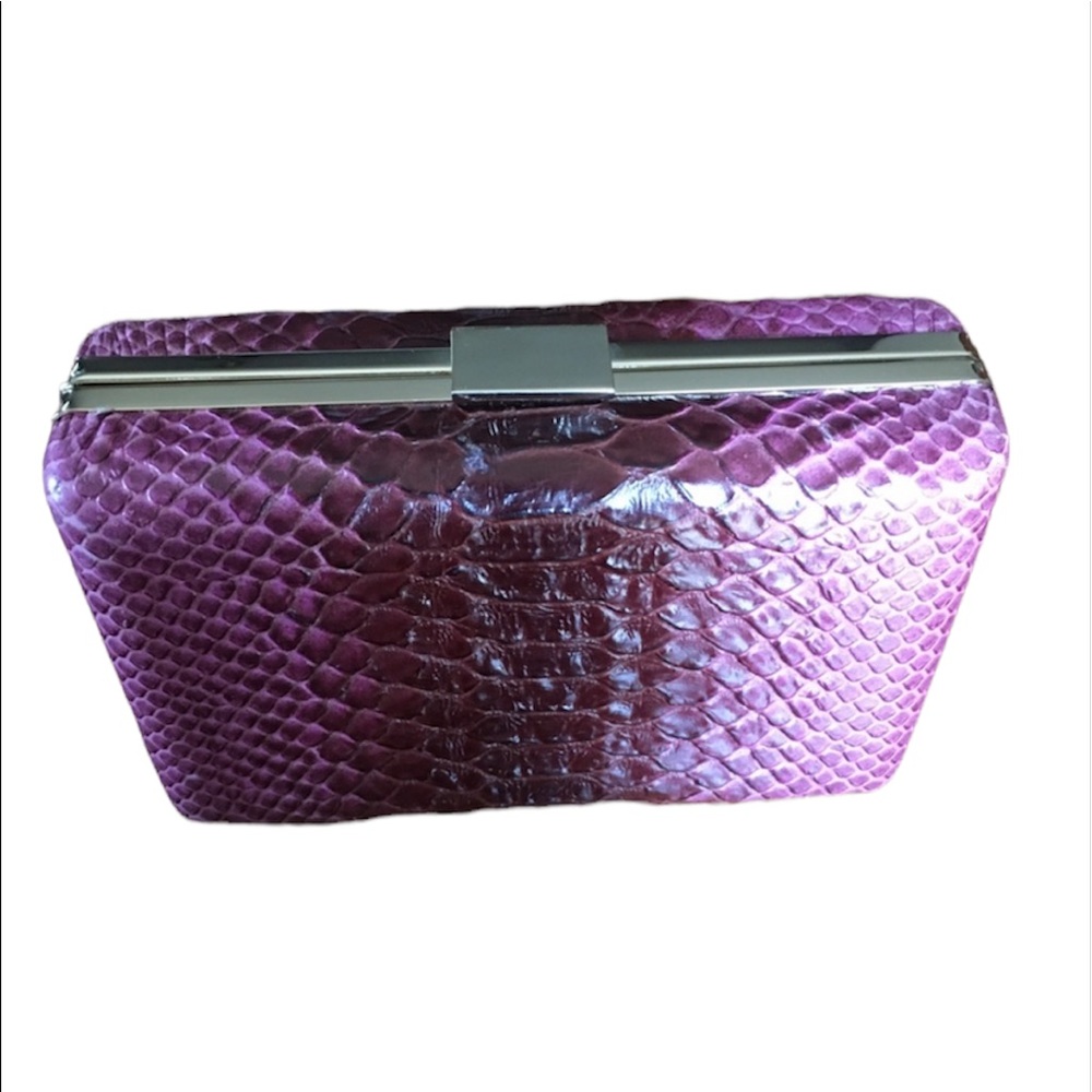 Banana Republic snakeskin clutch purse